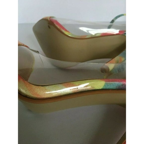 Liliana Colorful Pumps Womens Shoes Stilettos Heels Size 7 Pastels Pink Yellow - Picture 4 of 4
